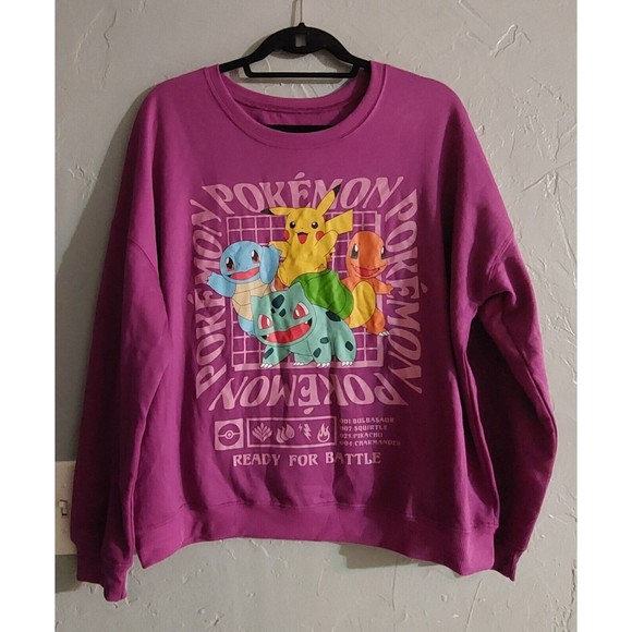 Sweater Pokemon 1995, Women's Size L,purple, Polyester, Rayón, Spandex. - Picture 2 of 7